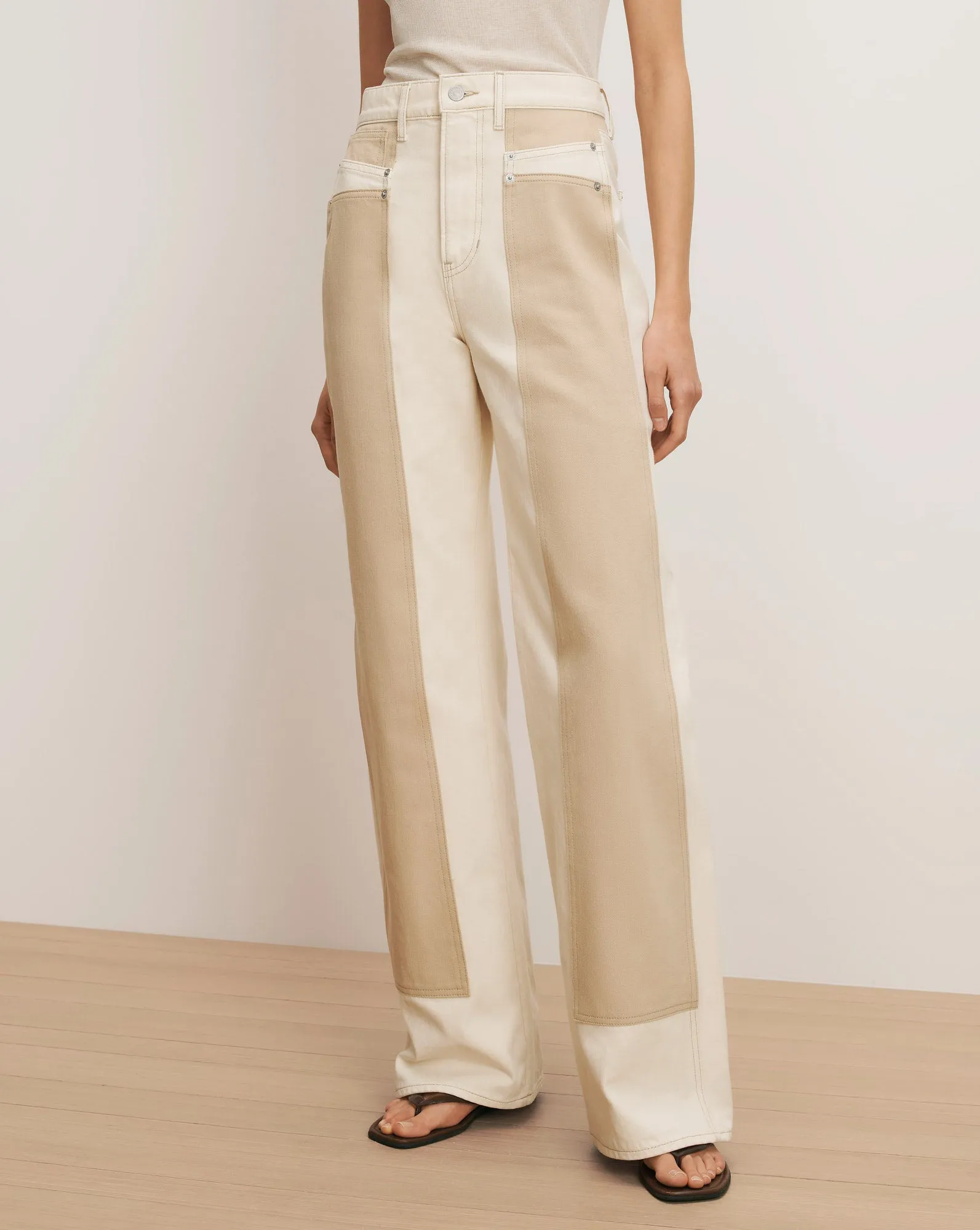 Taylor Color-Block Wide-Leg Jean sold by Ulla Johnson product image thumbnail 2