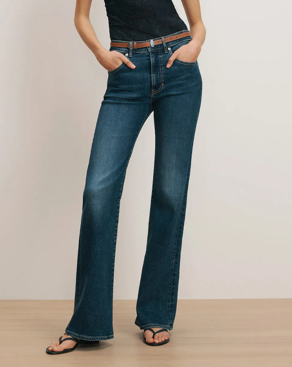 Crosbie Mid-Rise Slim Wide-Leg Jean sold by Ulla Johnson product image thumbnail 2