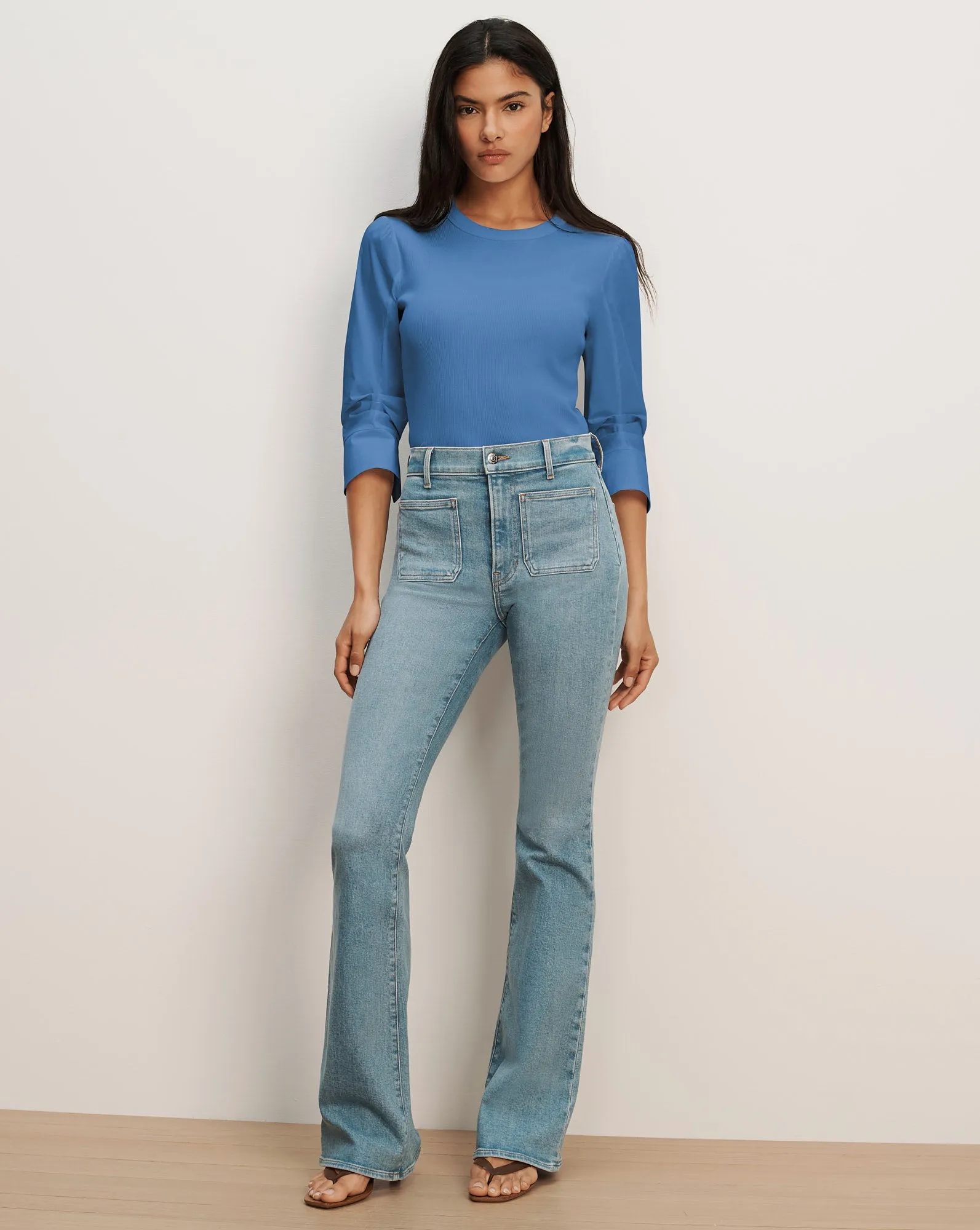 Junia Mixed-Media T-Shirt sold by Ulla Johnson product image thumbnail 2