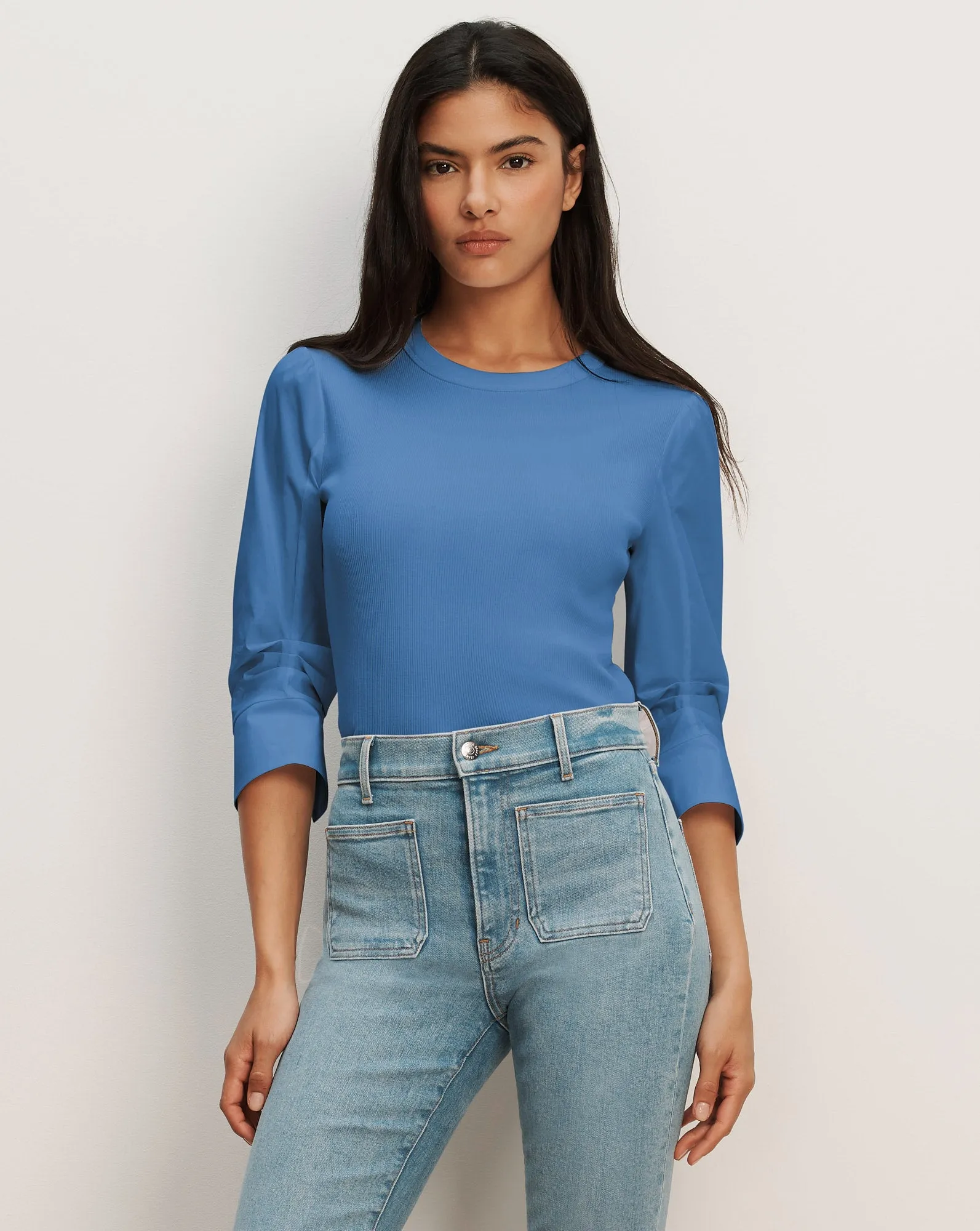 Junia Mixed-Media T-Shirt sold by Ulla Johnson