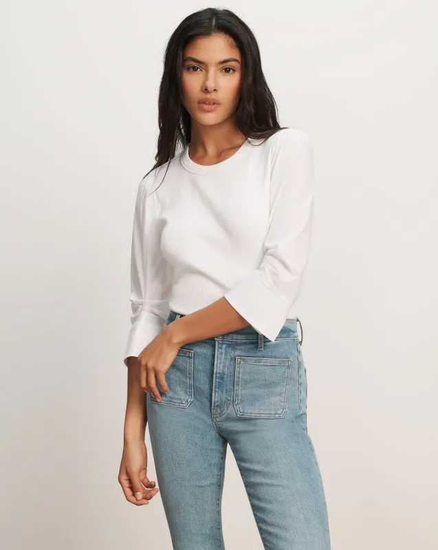 Junia Mixed-Media T-Shirt sold by Ulla Johnson