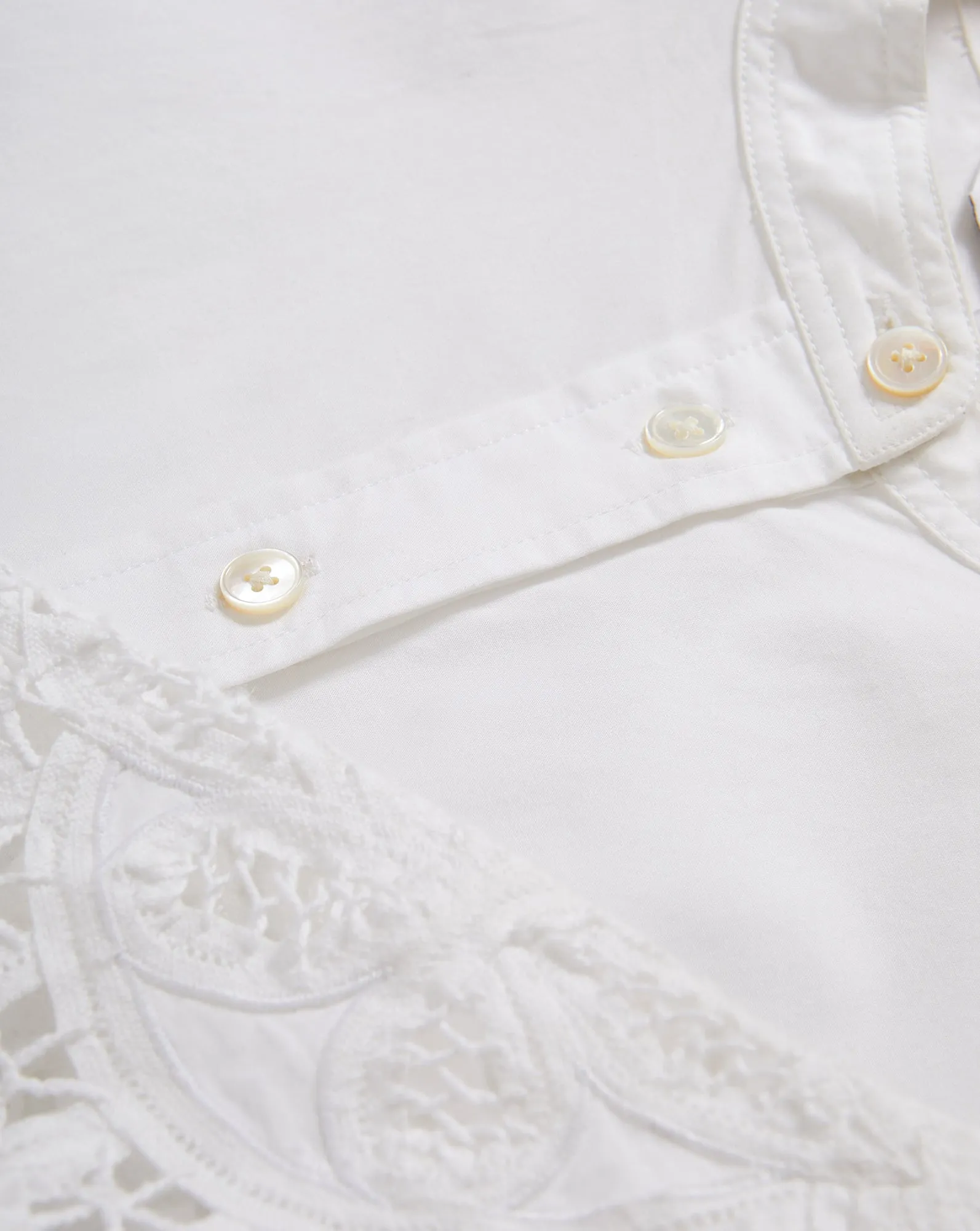 Aleck Lace Button-Down Shirt sold by Ulla Johnson product image thumbnail 3