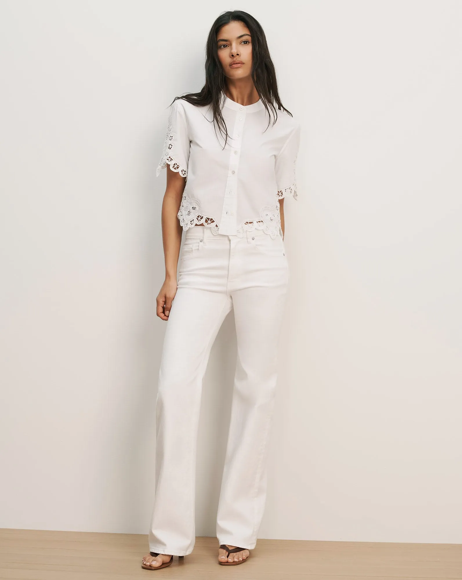 Aleck Lace Button-Down Shirt sold by Ulla Johnson product image thumbnail 2