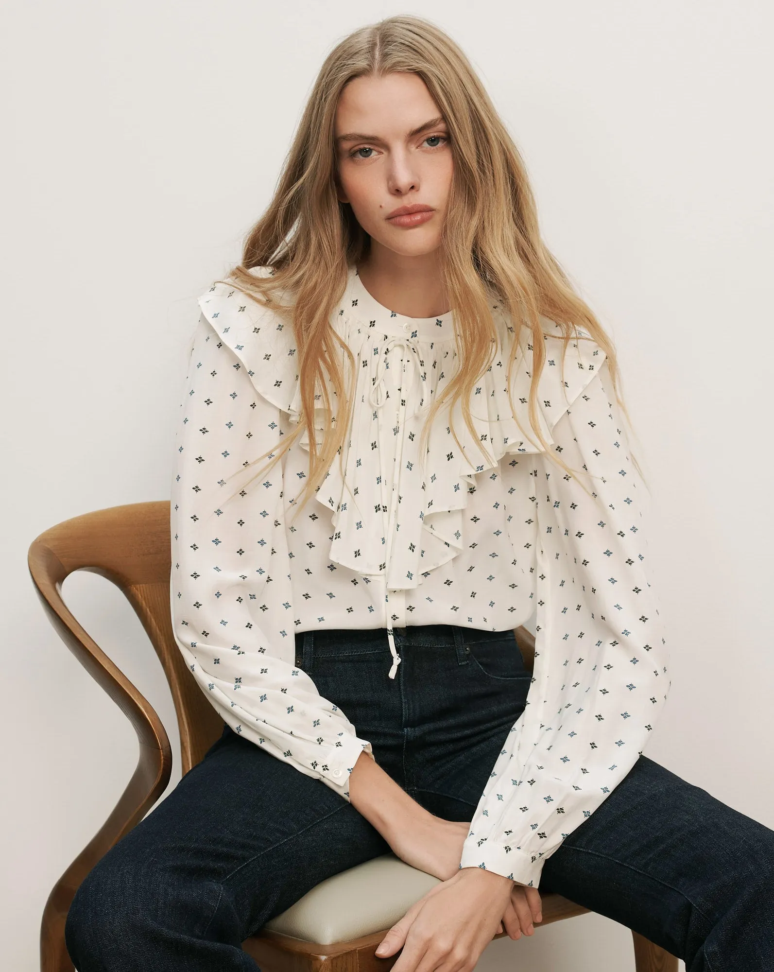 Gomez Ruffled Blouse sold by Ulla Johnson