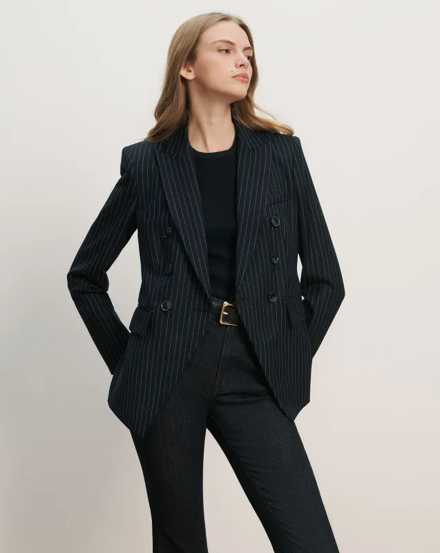 Miller Pinstripe Dickey Jacket sold by Ulla Johnson