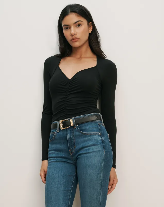 Salem Ruched T-Shirt made by Veronica Beard
