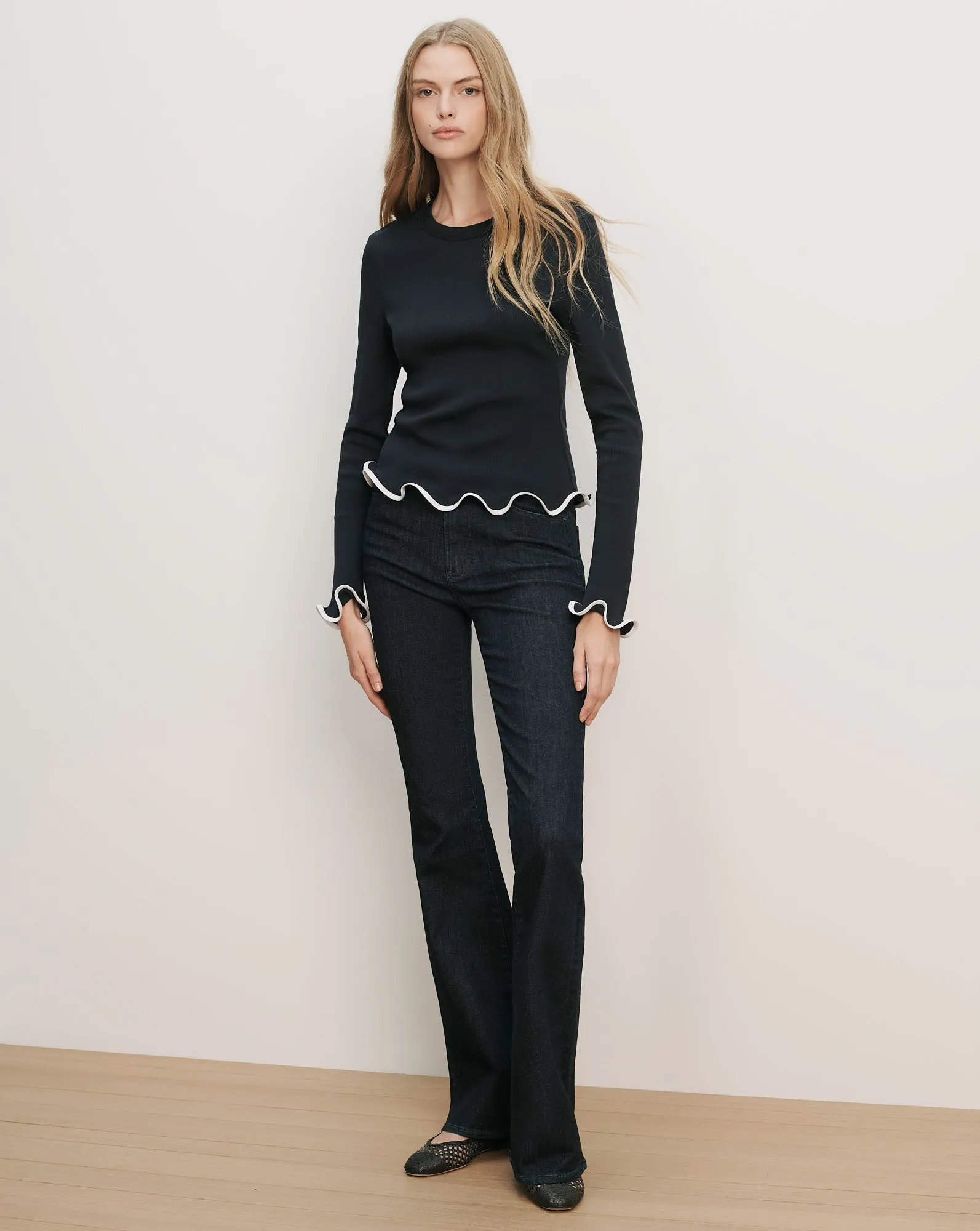 Elianne Ruffle-Trim T-Shirt sold by Ulla Johnson product image thumbnail 2