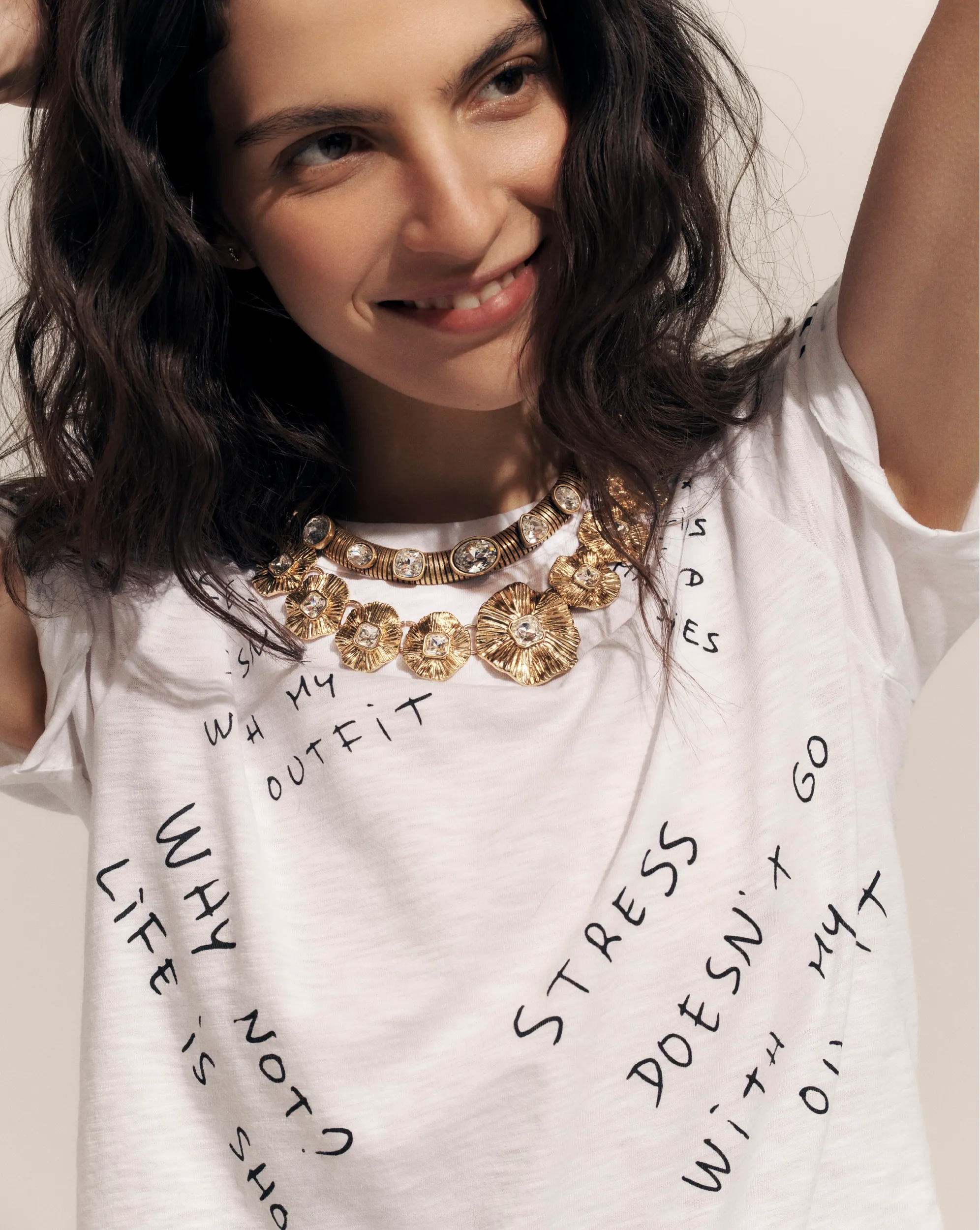 Carla Printed Crewneck T-Shirt sold by Ulla Johnson product image thumbnail 5