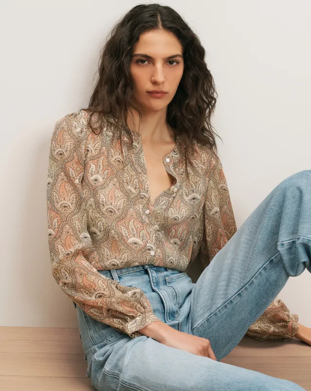 Ashlynn Silk Blouse made by Veronica Beard