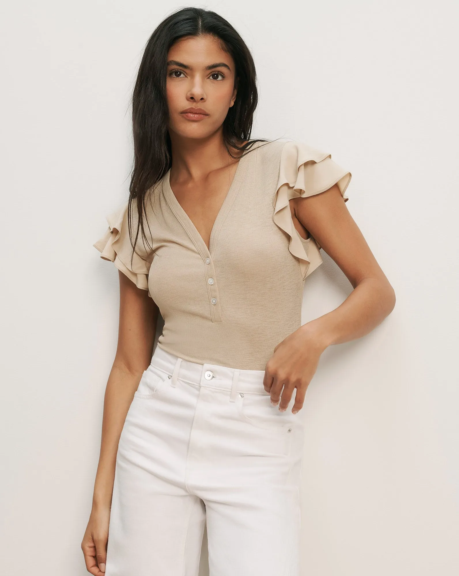 Aphrodite Mixed-Media Top sold by Ulla Johnson