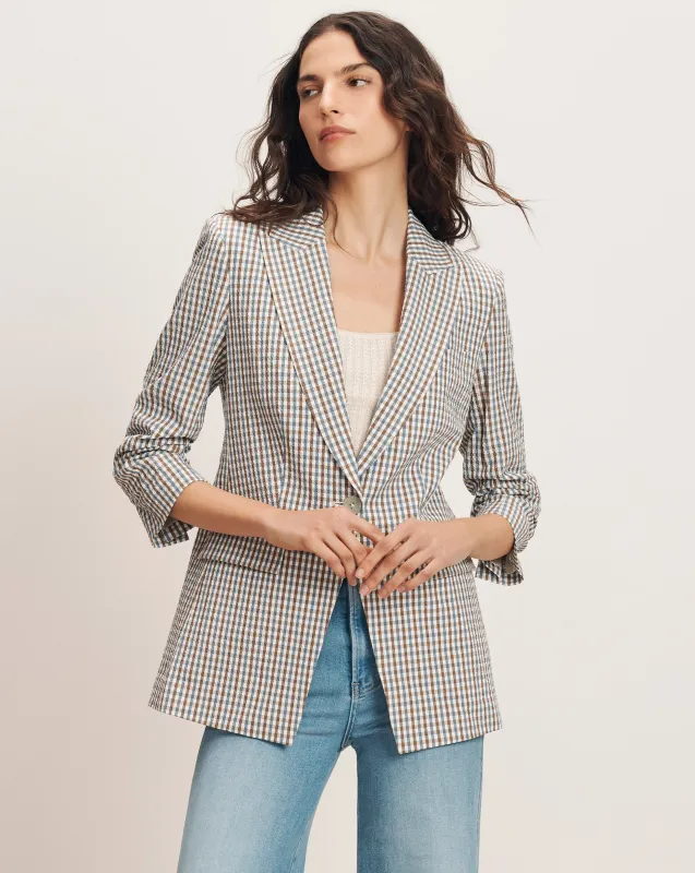 Clayton Gingham Dickey Jacket sold by Ulla Johnson
