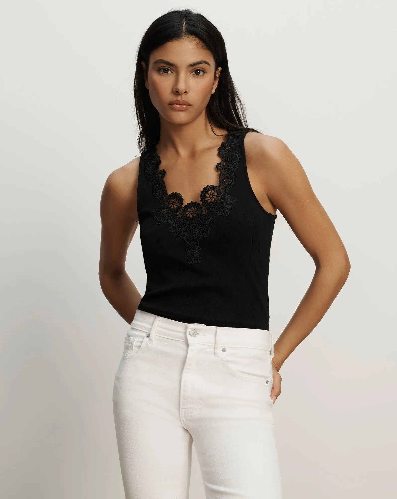 Narcisa Embroidered Tank Top sold by Ulla Johnson