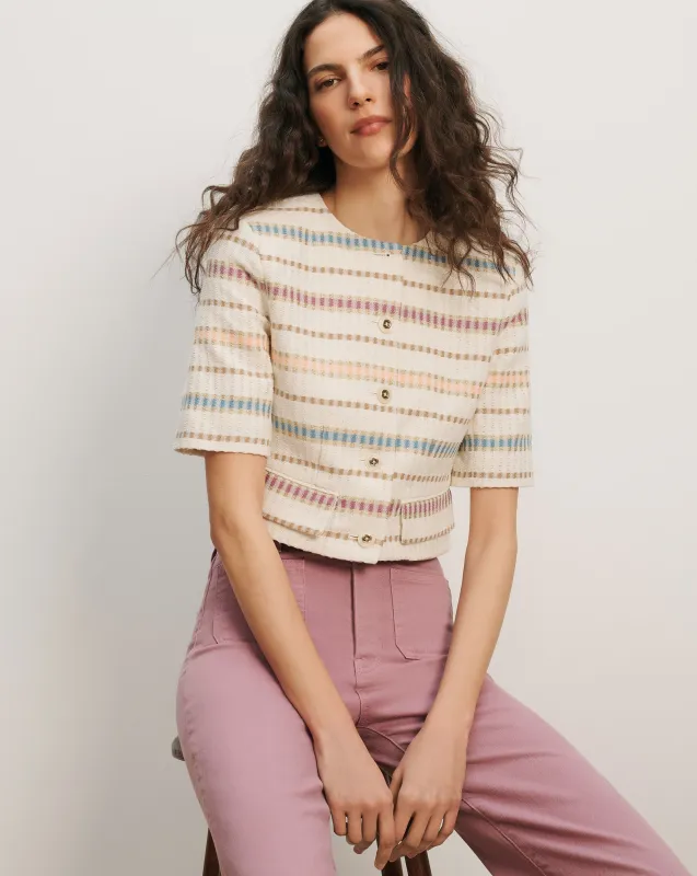 Orville Striped Jacket made by Veronica Beard