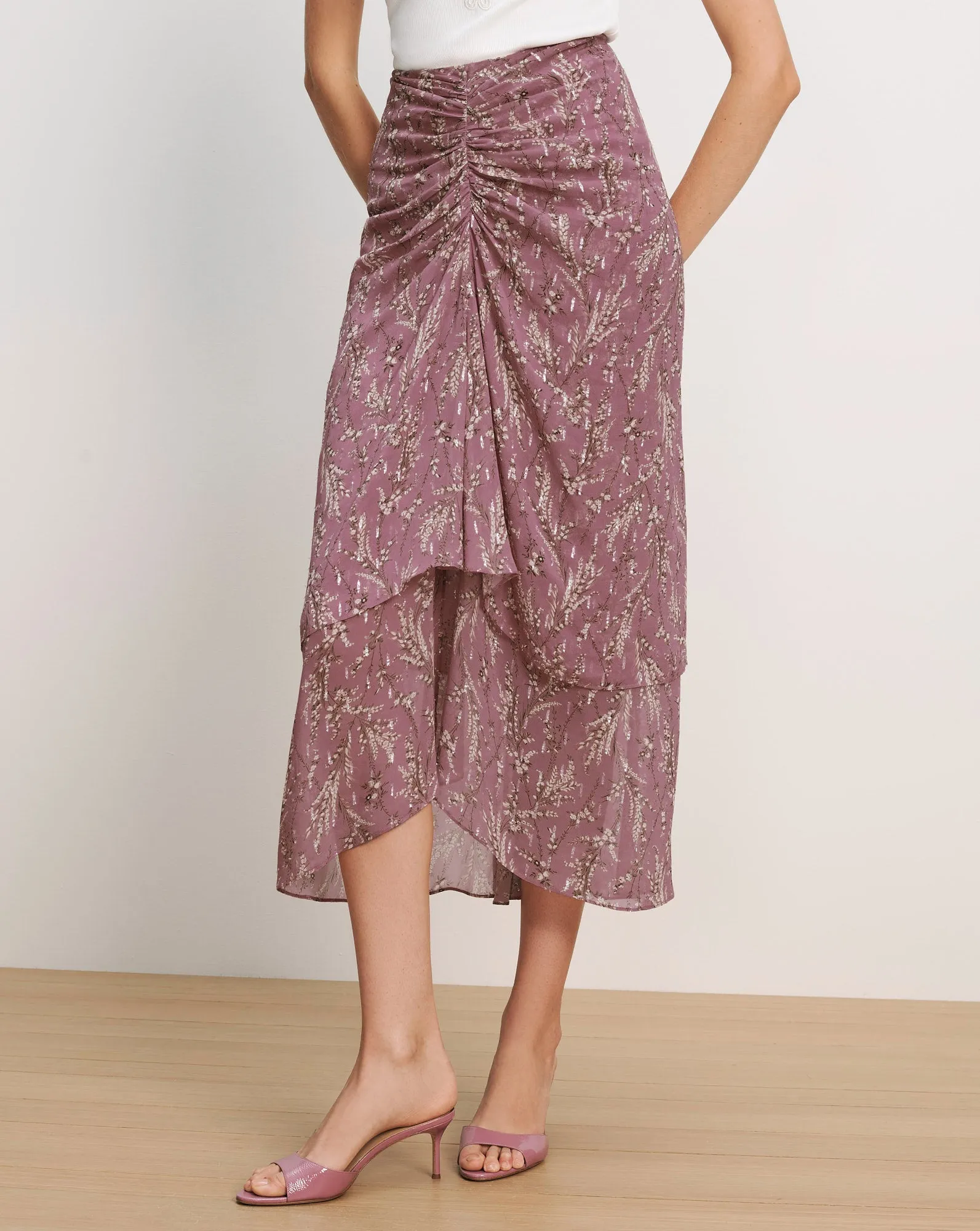 Sira Floral Midi Skirt sold by Ulla Johnson product image thumbnail 2