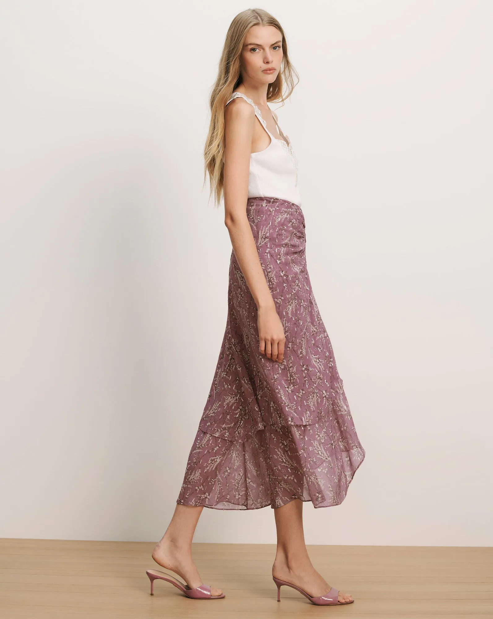 Sira Floral Midi Skirt sold by Ulla Johnson product image thumbnail 3