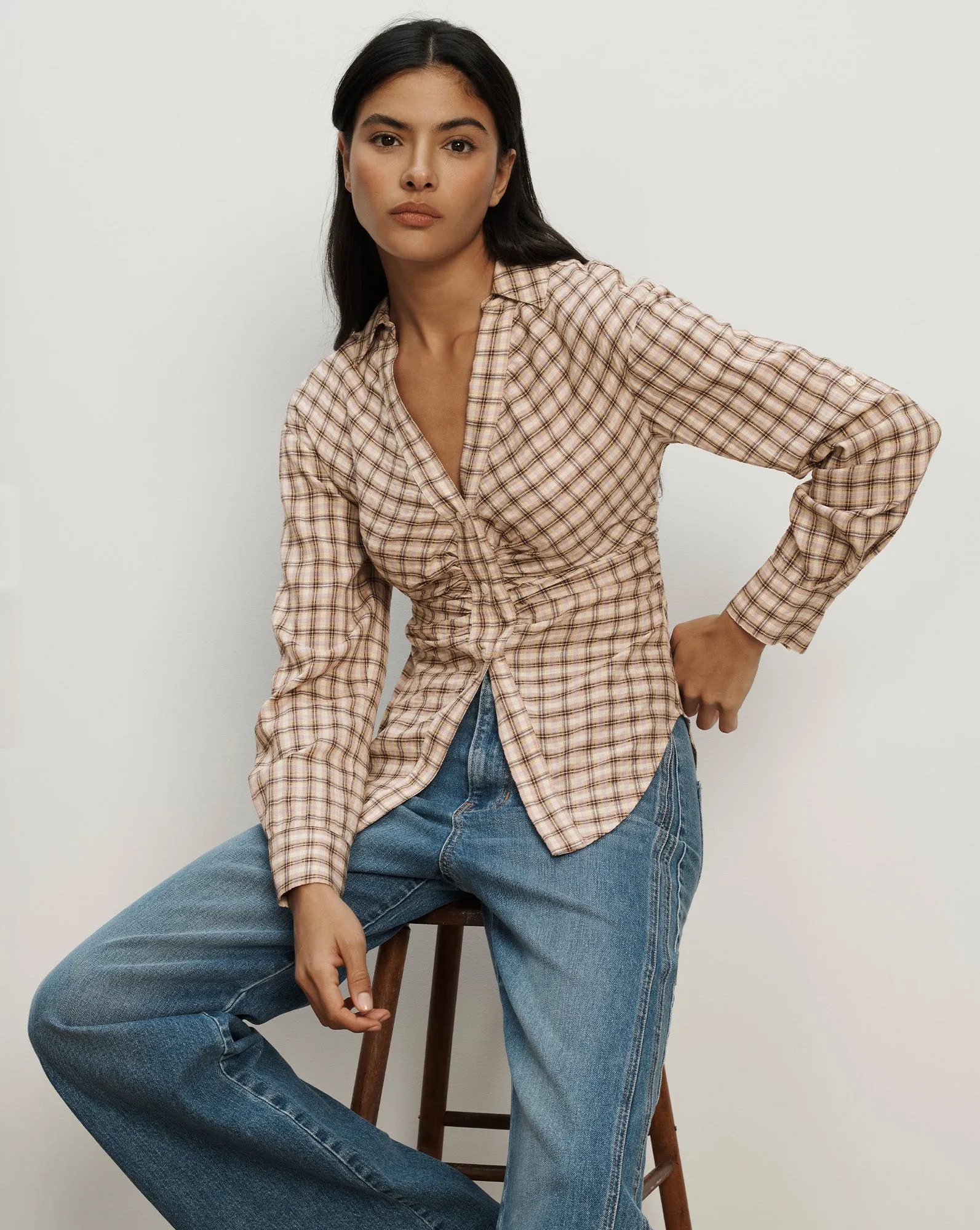 Devra Button-Down Shirt sold by Ulla Johnson