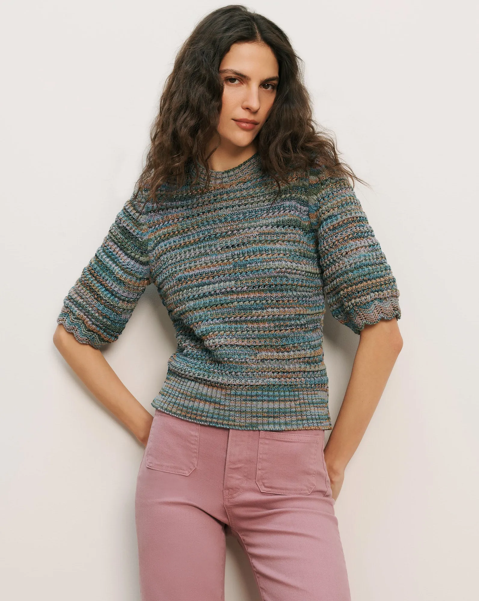 Merivale Half-Sleeve Sweater sold by Ulla Johnson