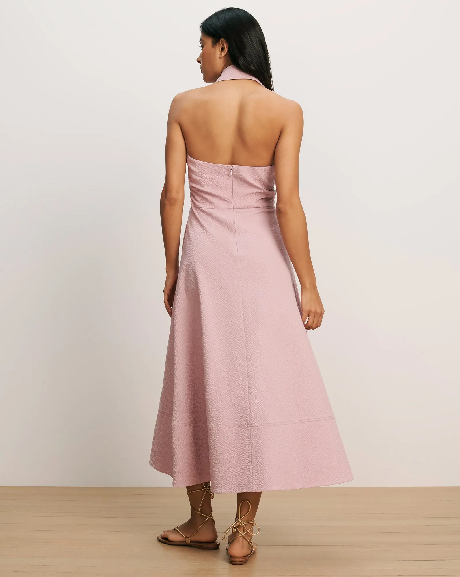 Mackey Seersucker Halter Midi Dress sold by Ulla Johnson product image thumbnail 4