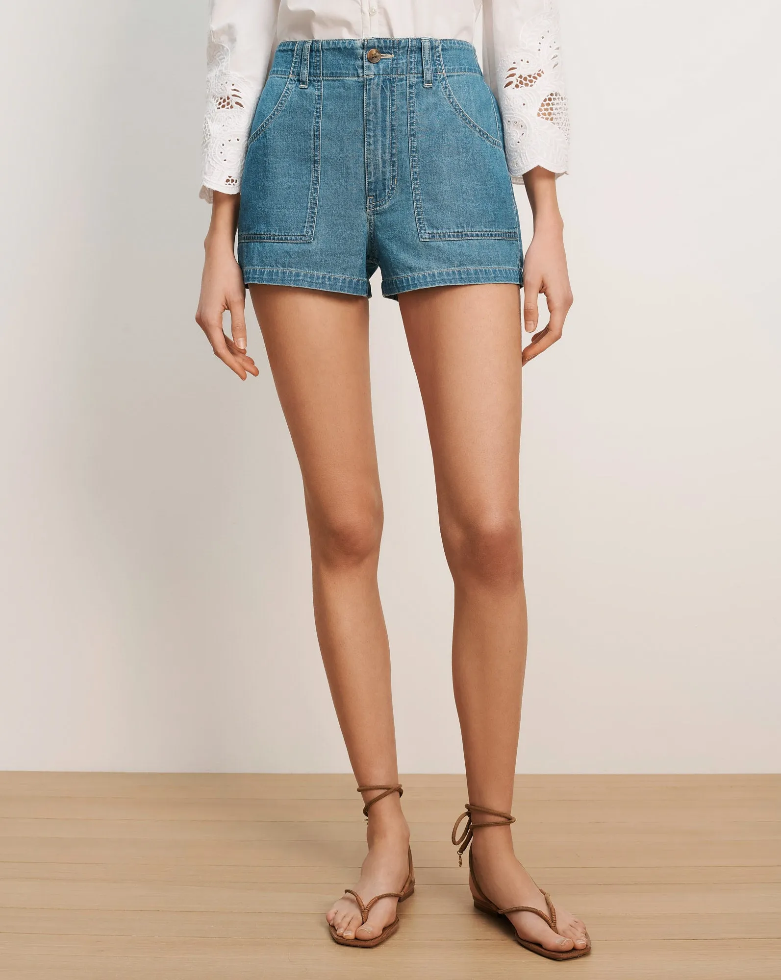 Sally Denim Short sold by Ulla Johnson product image thumbnail 2