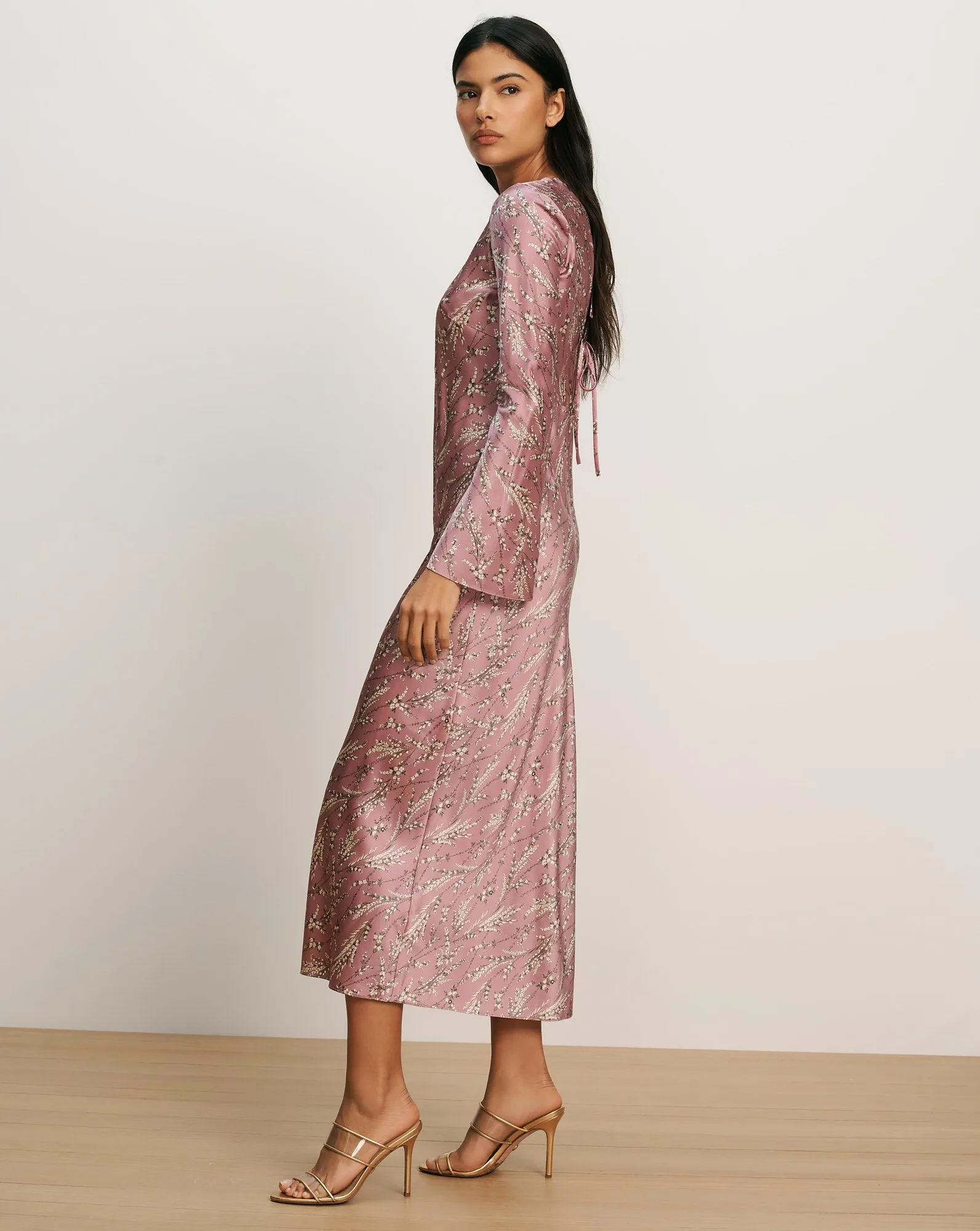 Gemma Silk-Blend Midi Dress sold by Ulla Johnson product image thumbnail 2