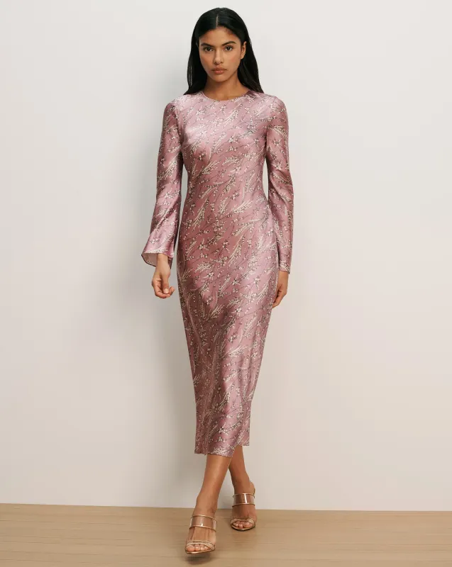 Gemma Silk-Blend Midi Dress made by Veronica Beard