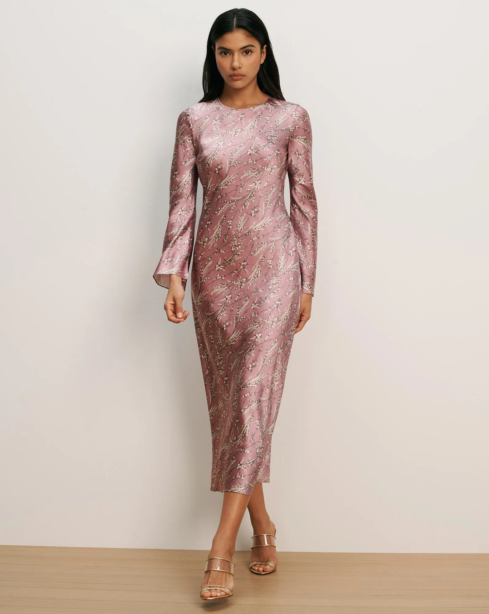 Gemma Silk-Blend Midi Dress sold by Ulla Johnson