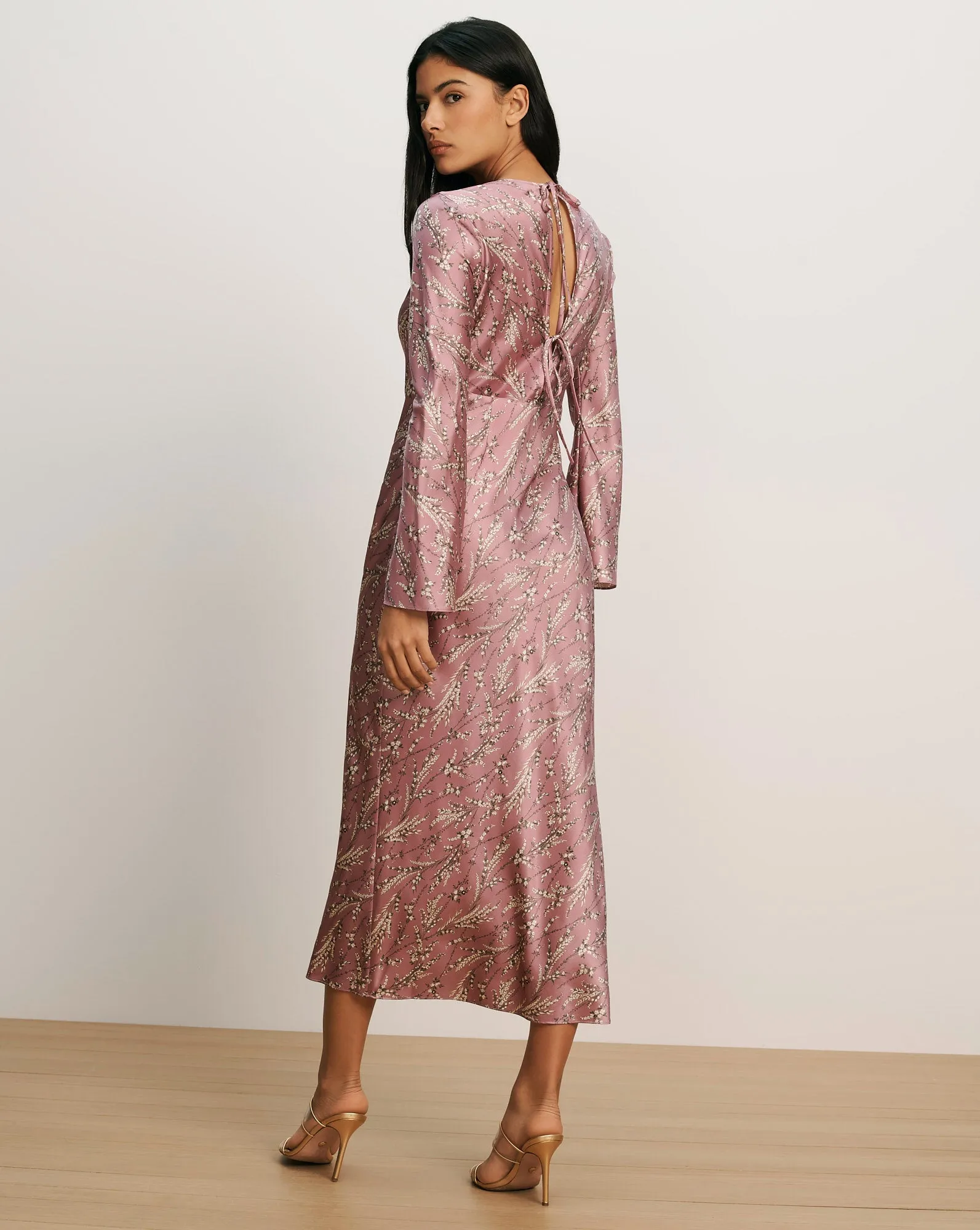 Gemma Silk-Blend Midi Dress sold by Ulla Johnson product image thumbnail 4