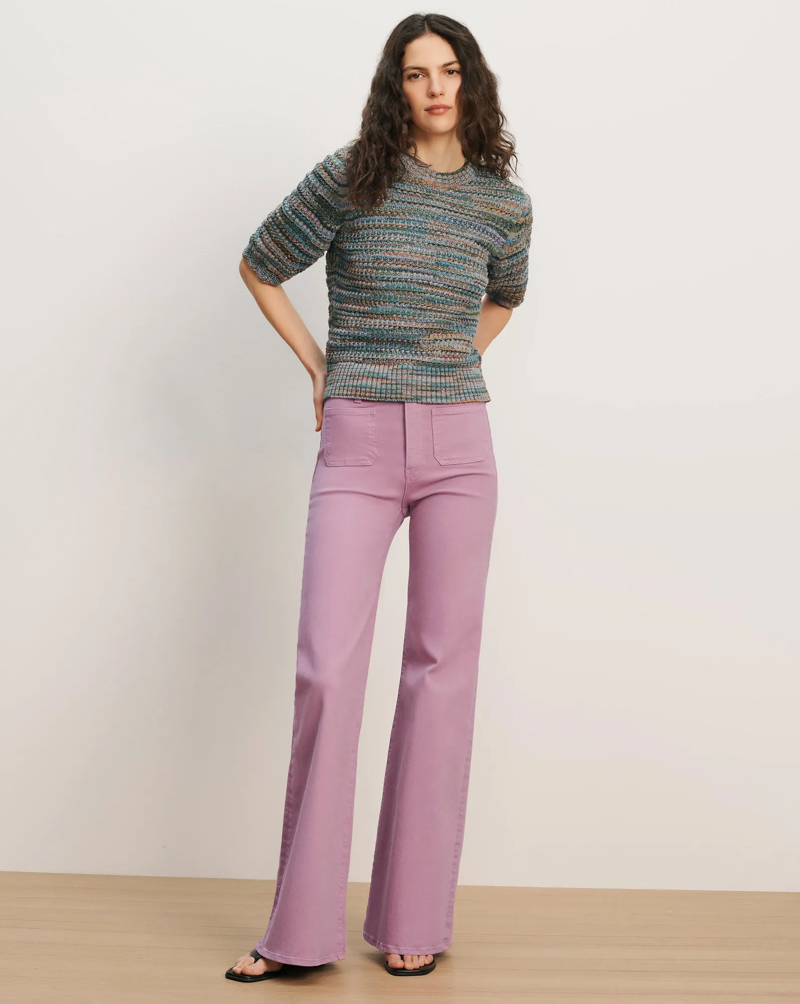 Joplin Patch-Pocket Flare Jean sold by Ulla Johnson