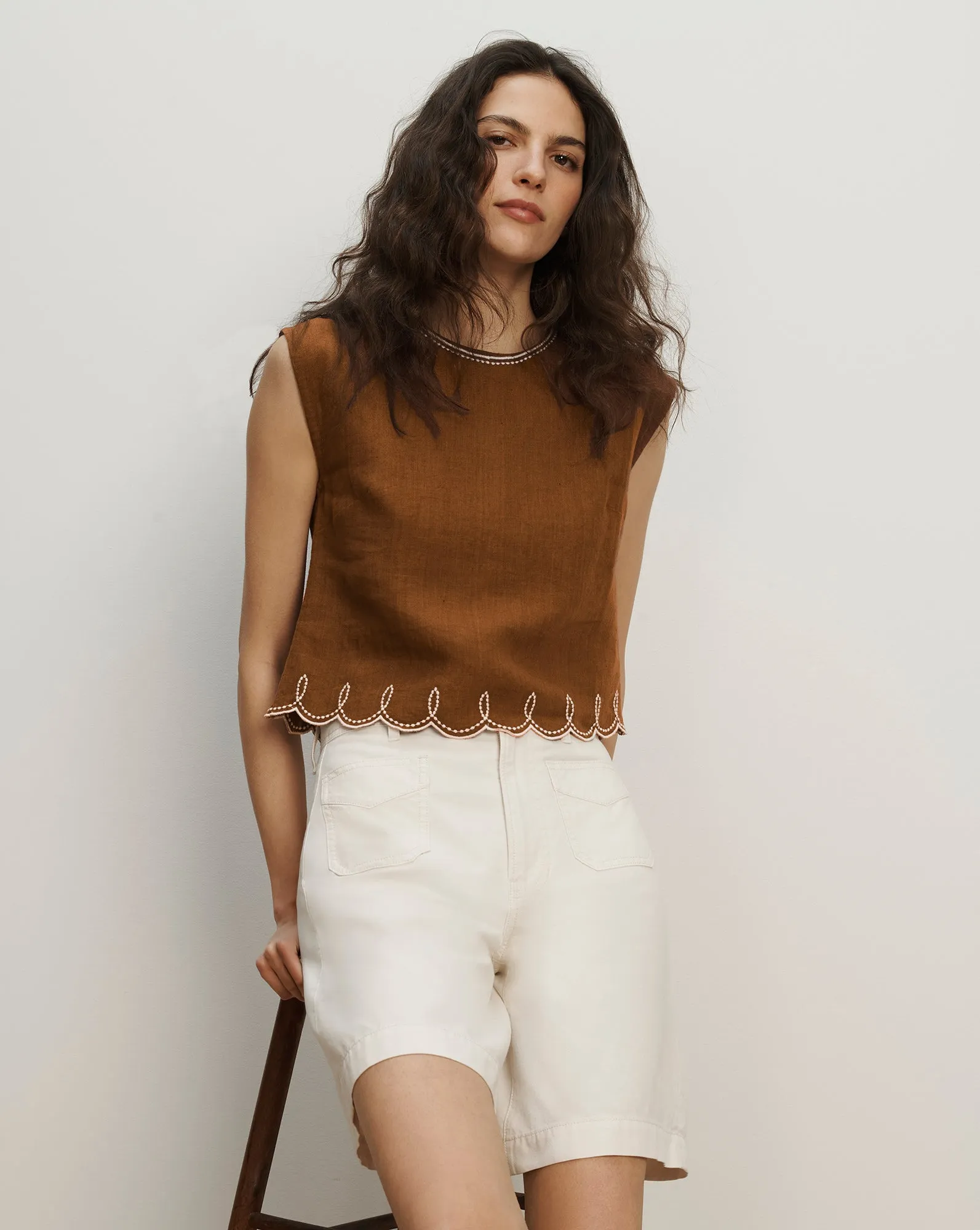 Kessan Linen Top sold by Ulla Johnson