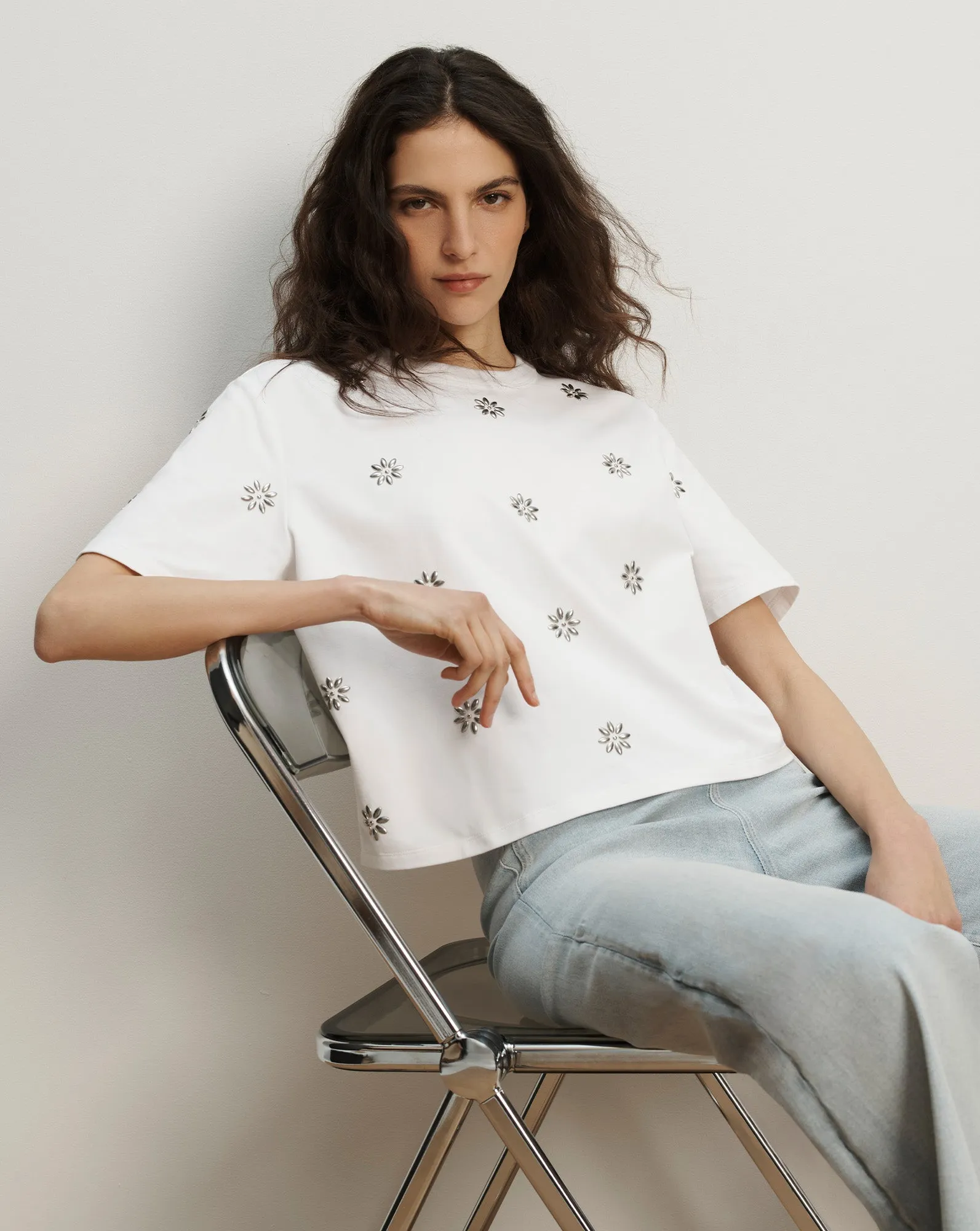 Sebastian Embellished T-Shirt sold by Ulla Johnson