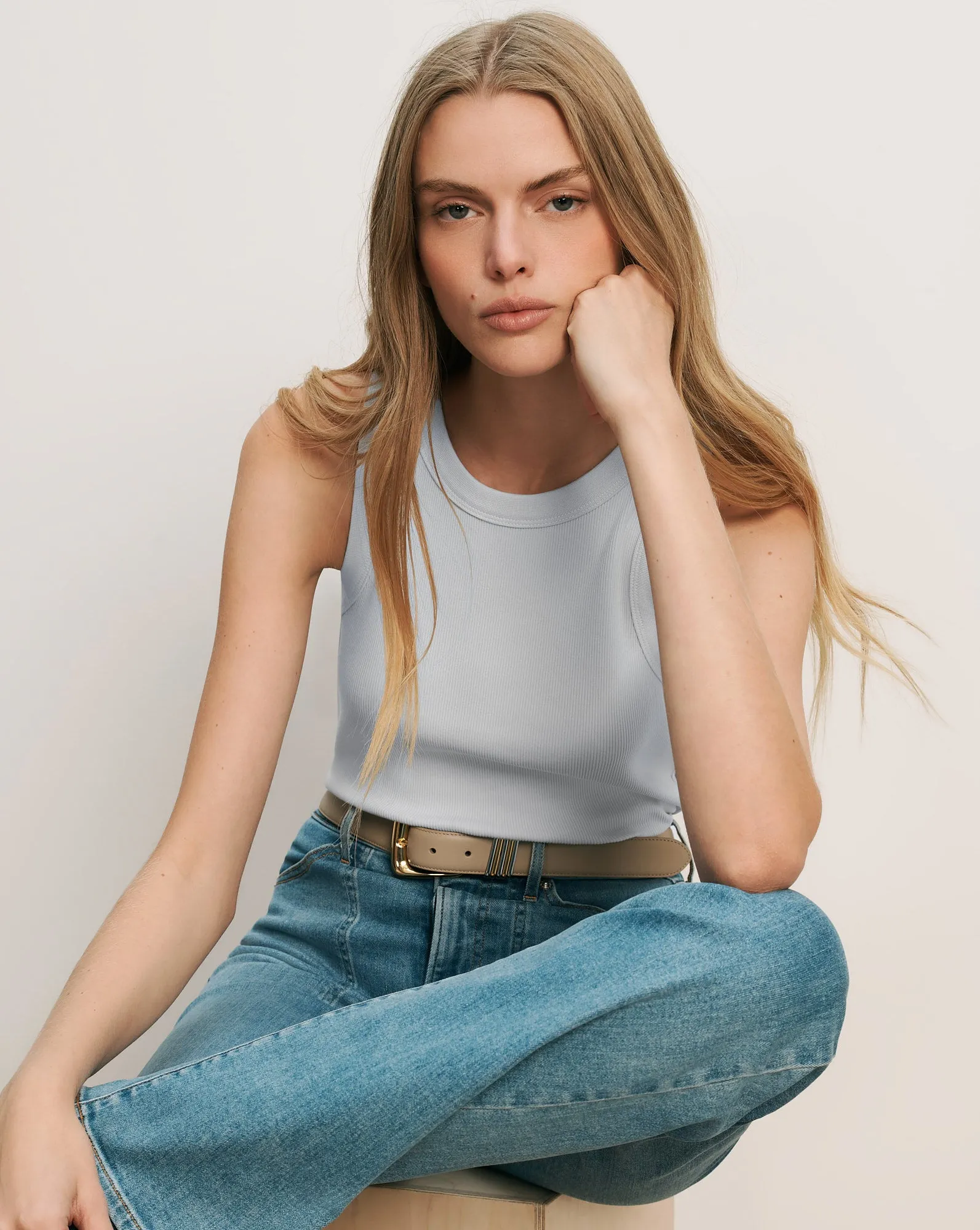 Jordyn Cropped Tank Top sold by Ulla Johnson