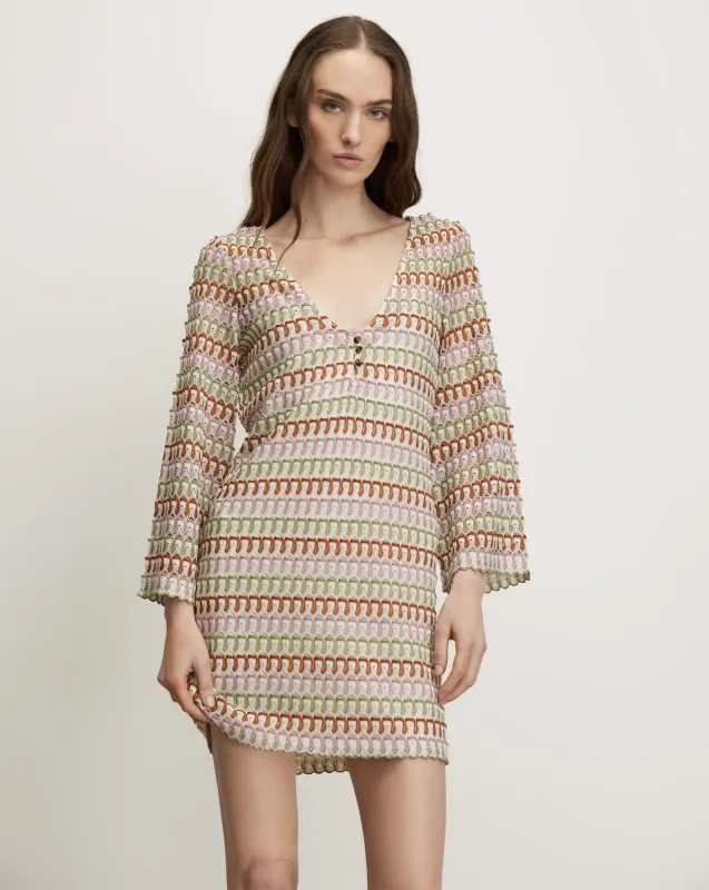 Novien Crochet Mini Dress made by Veronica Beard