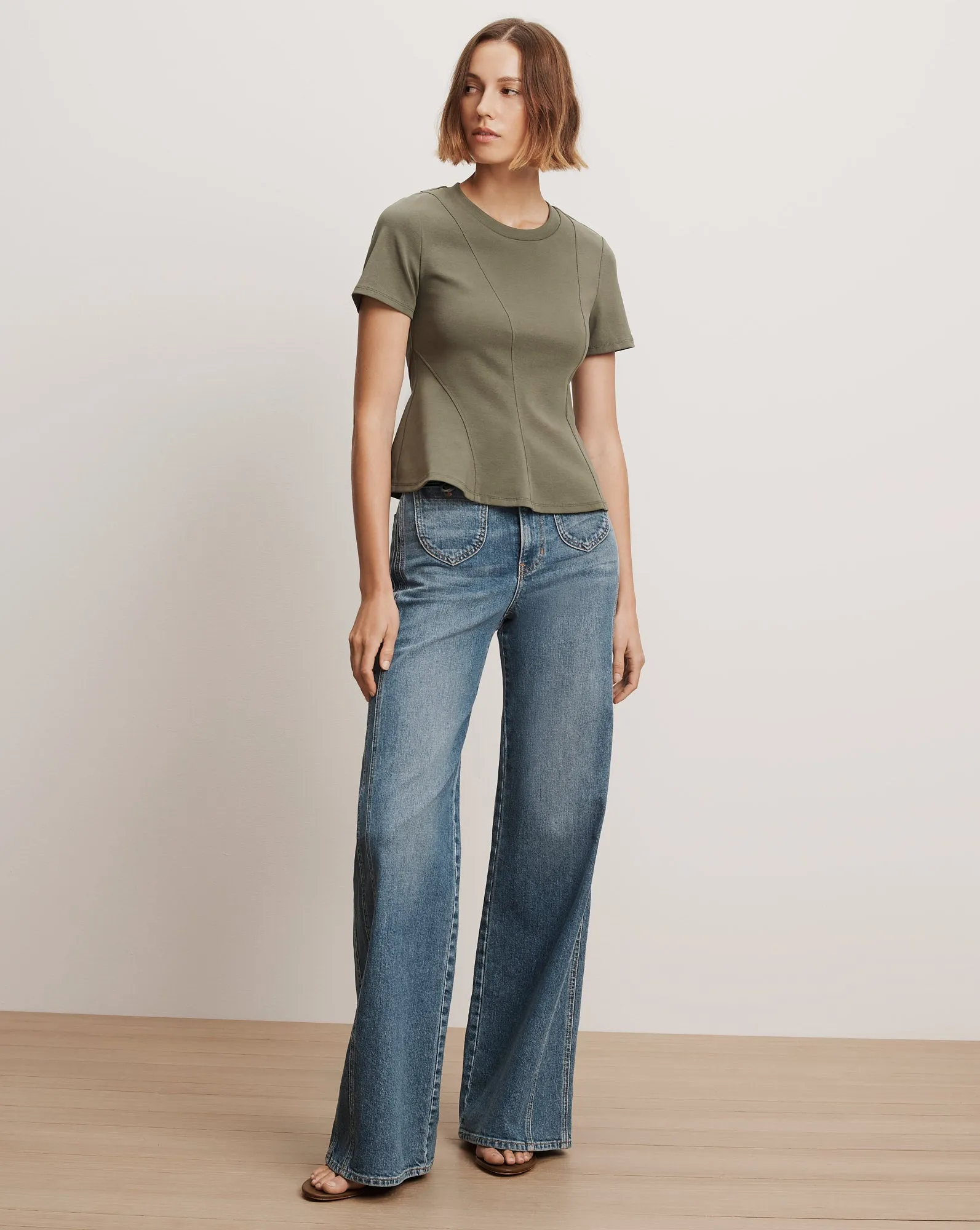 Syverin Peplum T-Shirt sold by Ulla Johnson product image thumbnail 2