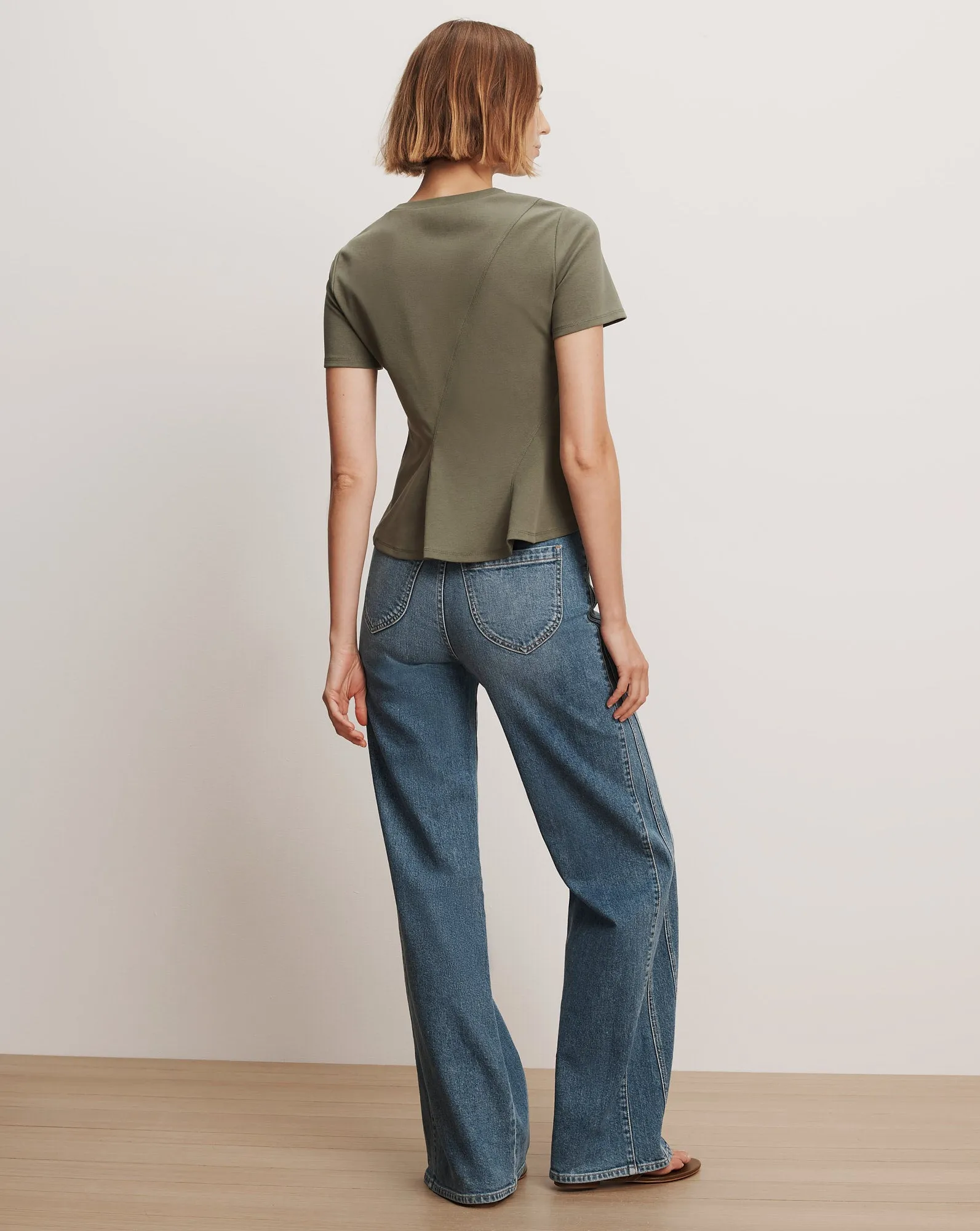 Syverin Peplum T-Shirt sold by Ulla Johnson product image thumbnail 3