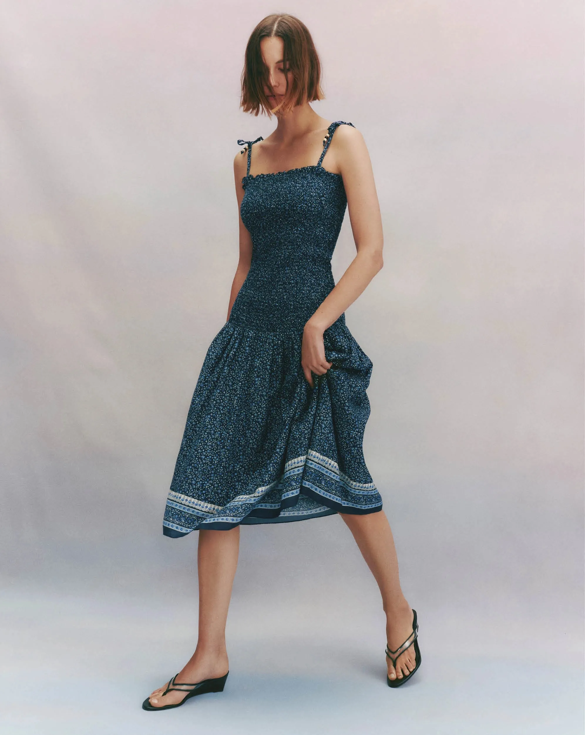Marietta Smocked Midi Dress sold by Ulla Johnson product image thumbnail 5