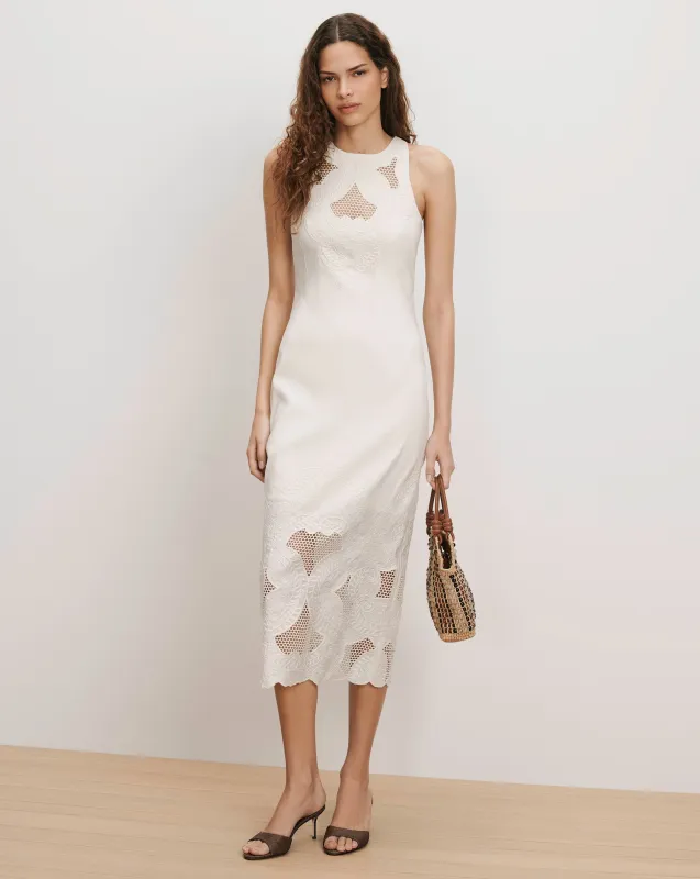 Upten Eyelet Midi Dress made by Veronica Beard