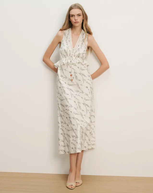 Dominick Sleeveless Floral Midi Dress made by Veronica Beard