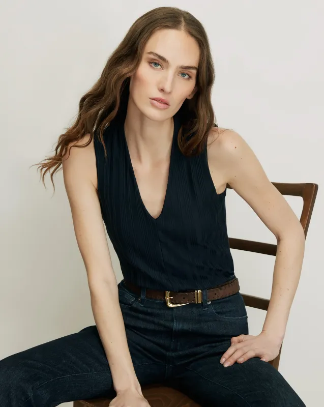 Evania V-Neck Tank Top made by Veronica Beard
