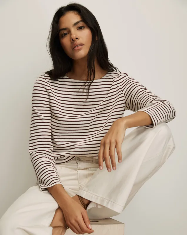 Hovey Striped Top made by Veronica Beard