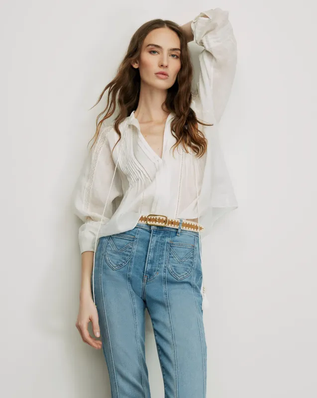 Sawyer Self-Tie Blouse made by Veronica Beard