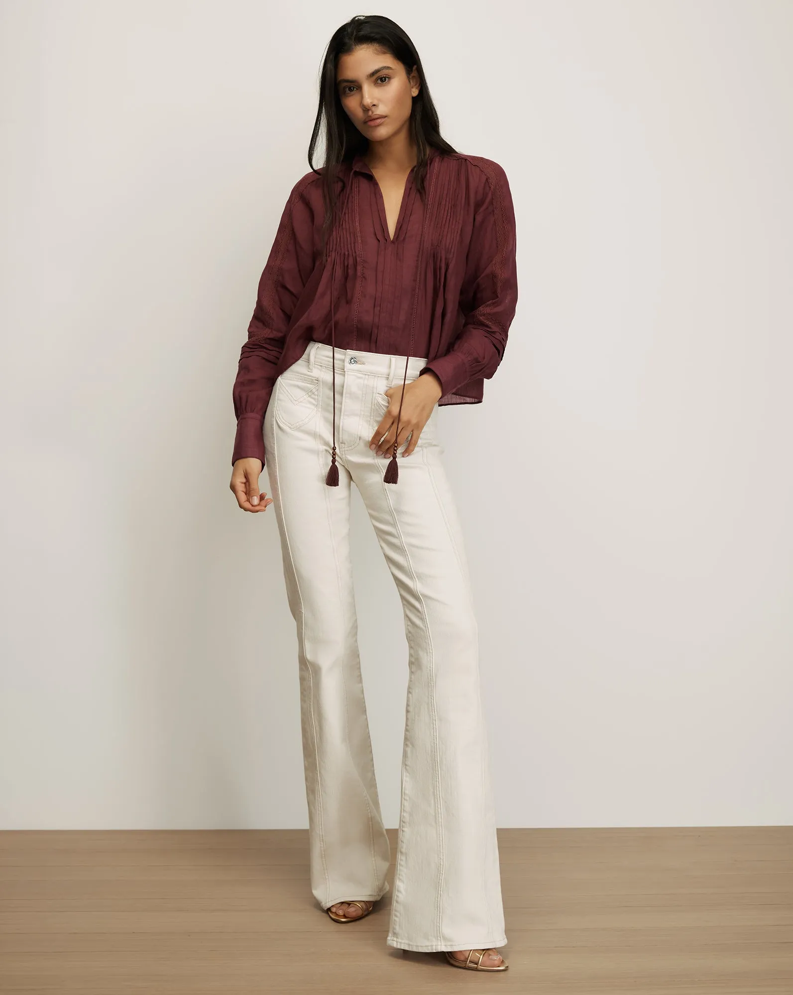 Sawyer Self-Tie Blouse sold by Ulla Johnson product image thumbnail 2