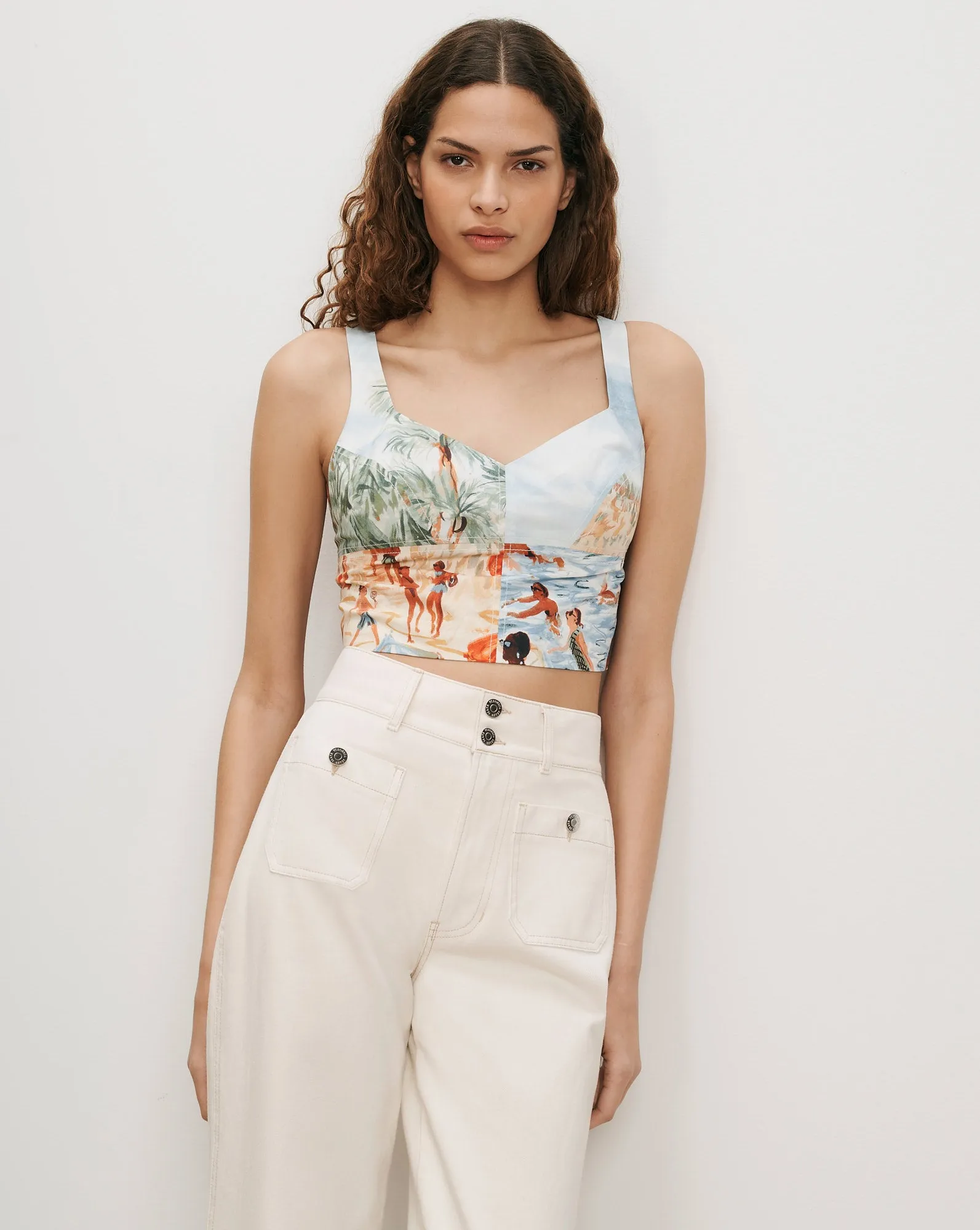 Vonette Printed Tank Top sold by Ulla Johnson