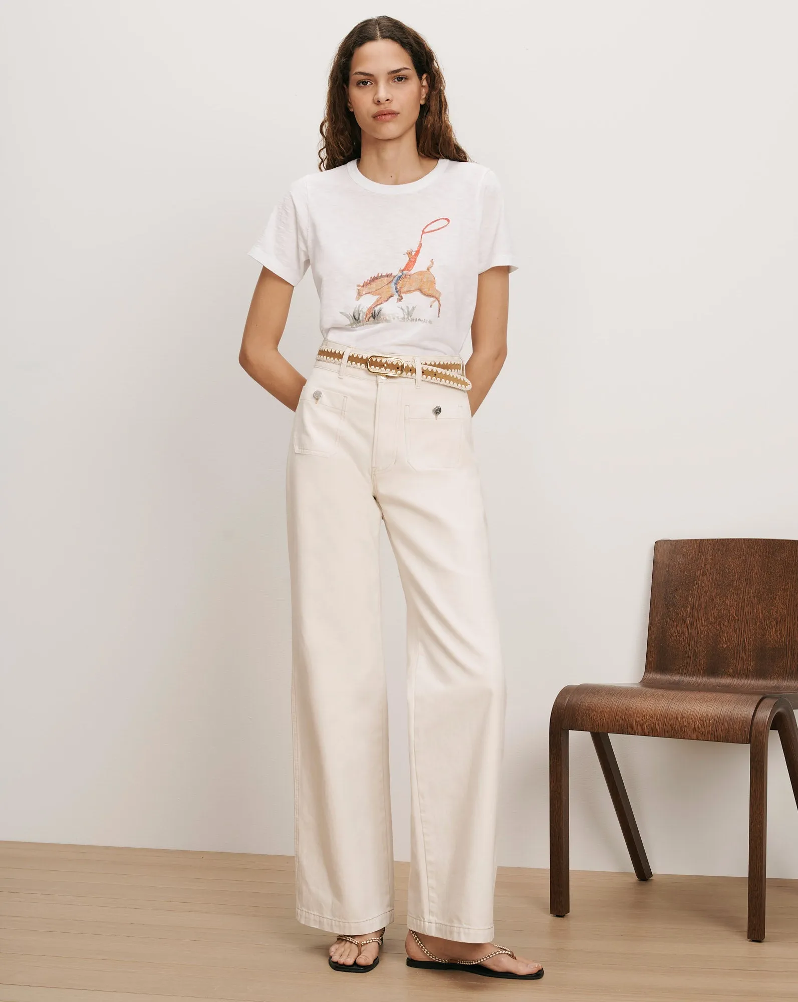 Carla Crewneck T-Shirt sold by Ulla Johnson product image thumbnail 2