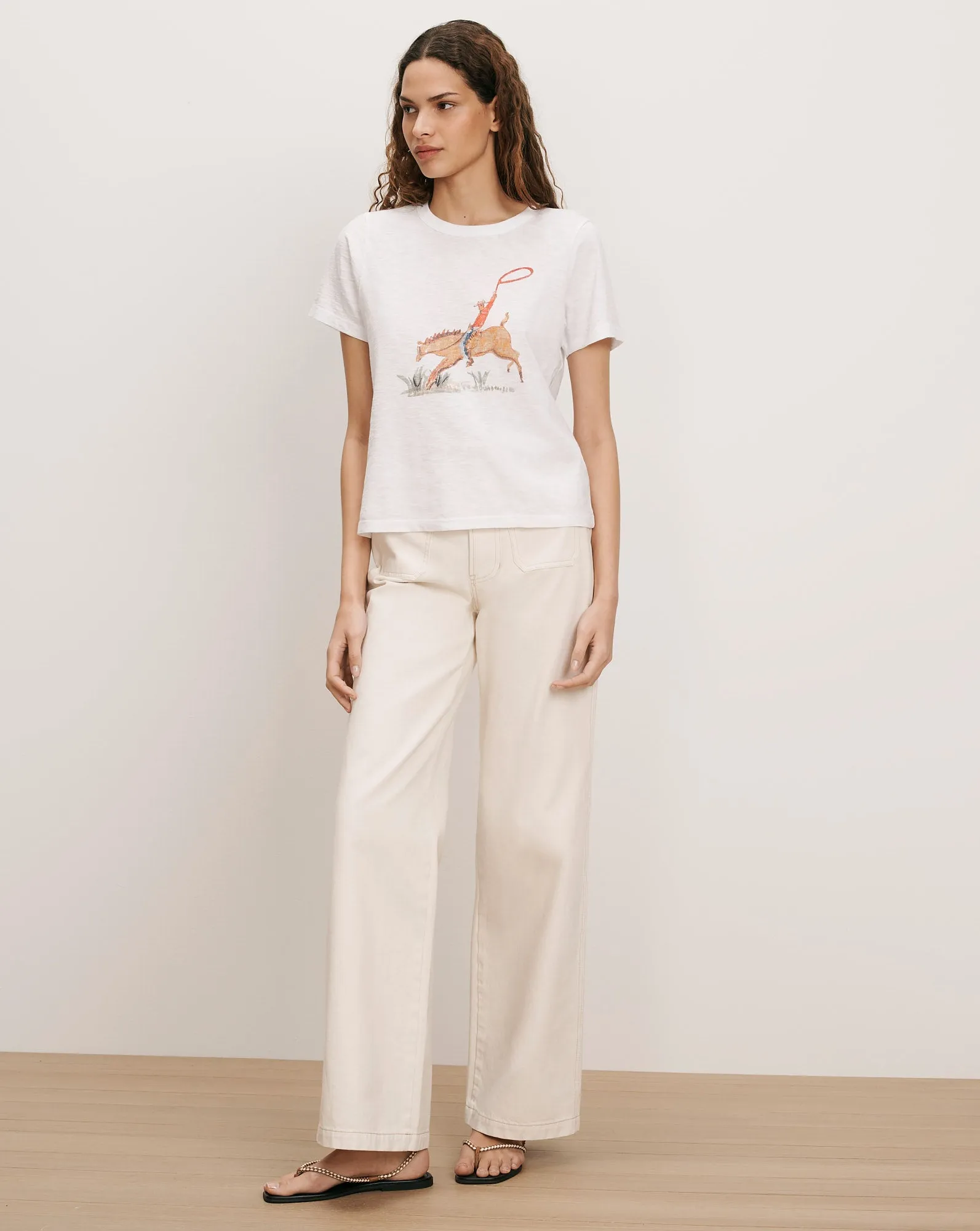 Carla Crewneck T-Shirt sold by Ulla Johnson product image thumbnail 3