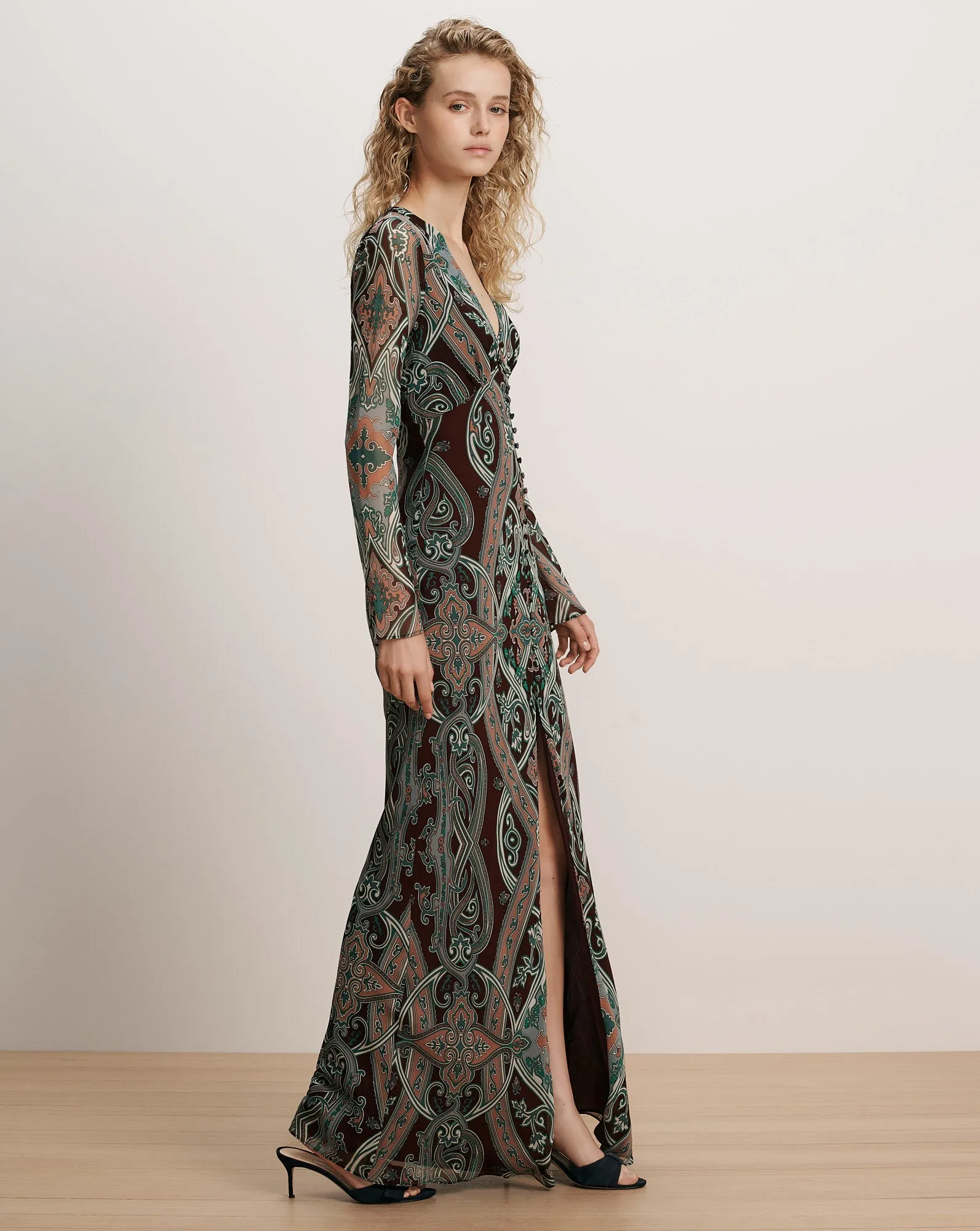 Daciana Silk Maxi Dress sold by Ulla Johnson product image thumbnail 2