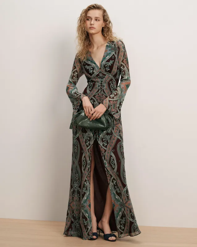 Daciana Silk Maxi Dress made by Veronica Beard