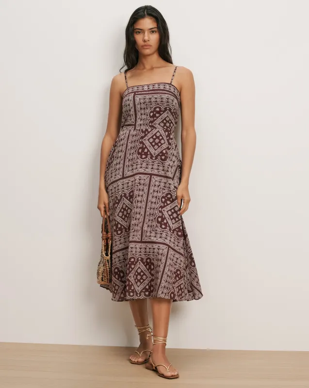 Kitt Bandana Midi Dress made by Veronica Beard