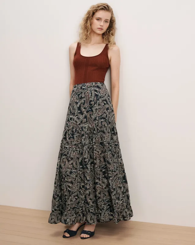 Heatheralyn Paisley Maxi Skirt made by Veronica Beard