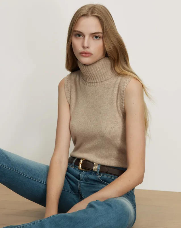 Mazzy Cashmere Sleeveless Sweater made by Veronica Beard