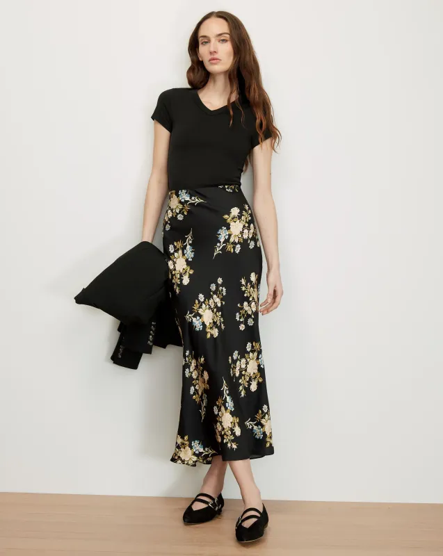 Clover Floral Midi Skirt made by Veronica Beard